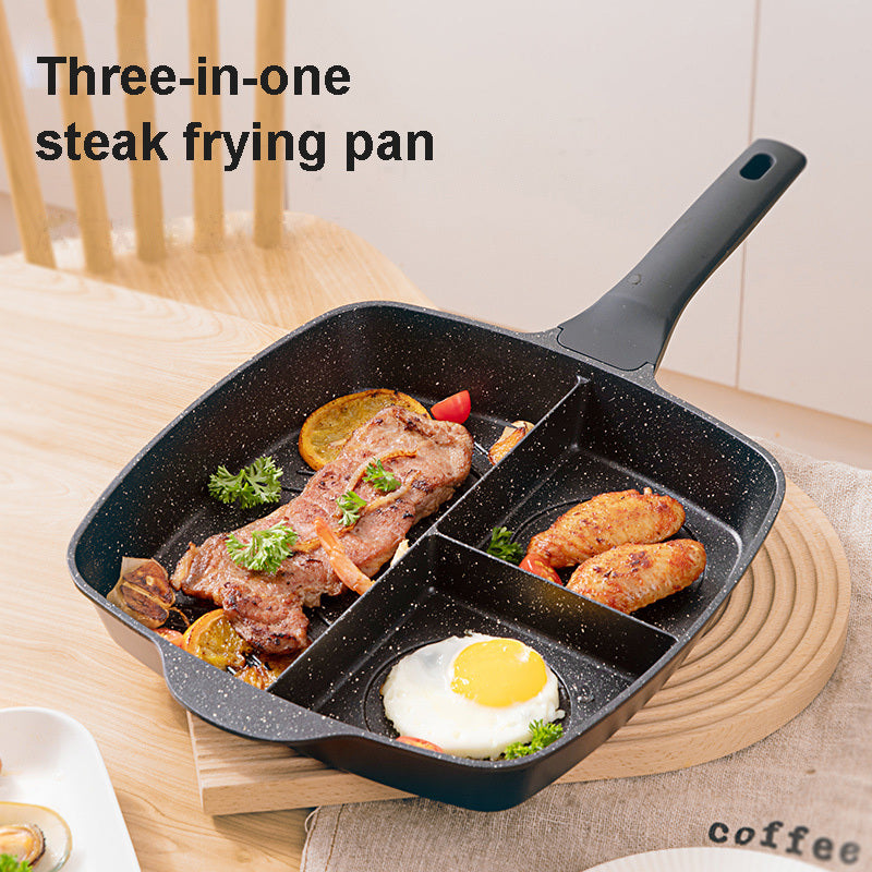 Medical Stone Non-stick Three-in-one Multi-function Omelette Pan