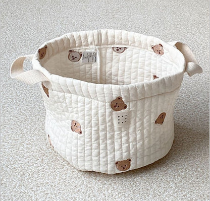 Children's Cotton Toy Organiser Storage Basket