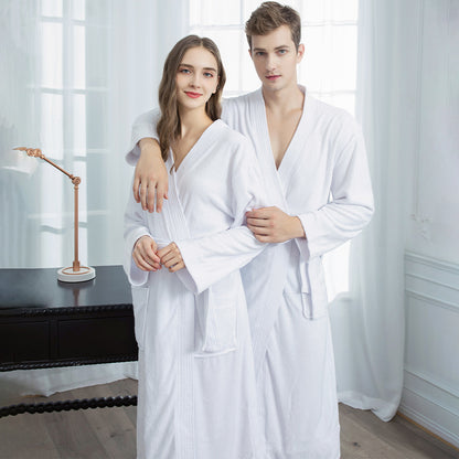 Winter Thickened Japanese-style Double-sided Towel Absorbent Bathrobe