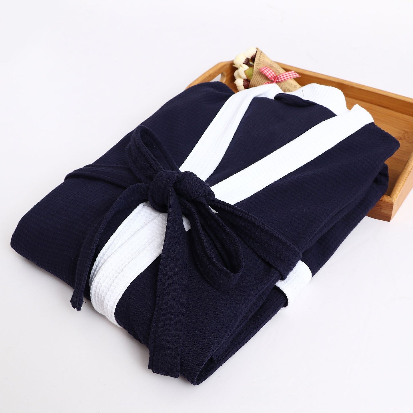 Men's Cotton Waffle Robe Bathrobe Towel