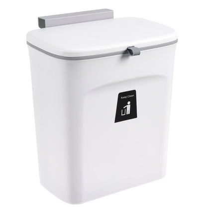 Kitchen cabinet door mounted trash can plastic household