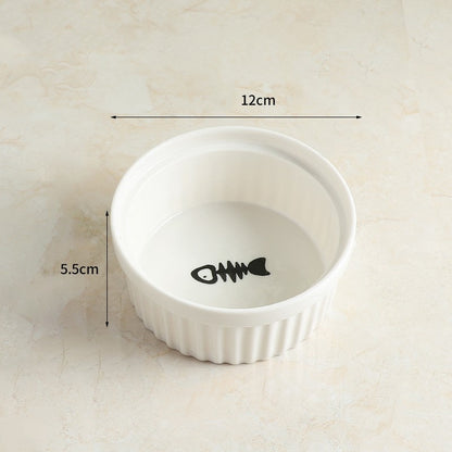 Protect cervical spine cat food bowl cat food bowl pet bowl