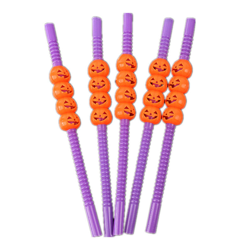 Halloween plastic straws