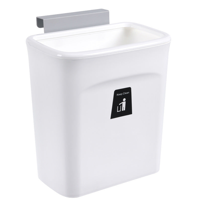 Kitchen cabinet door mounted trash can plastic household