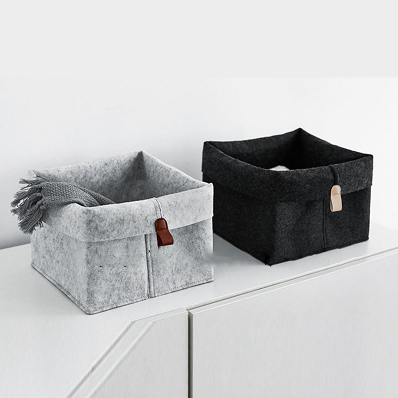 Felt storage basket