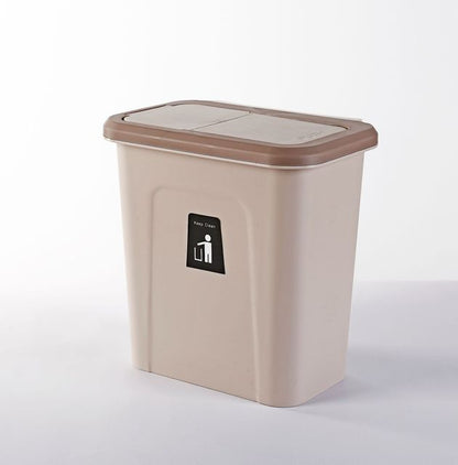 Wall-mounted trash can