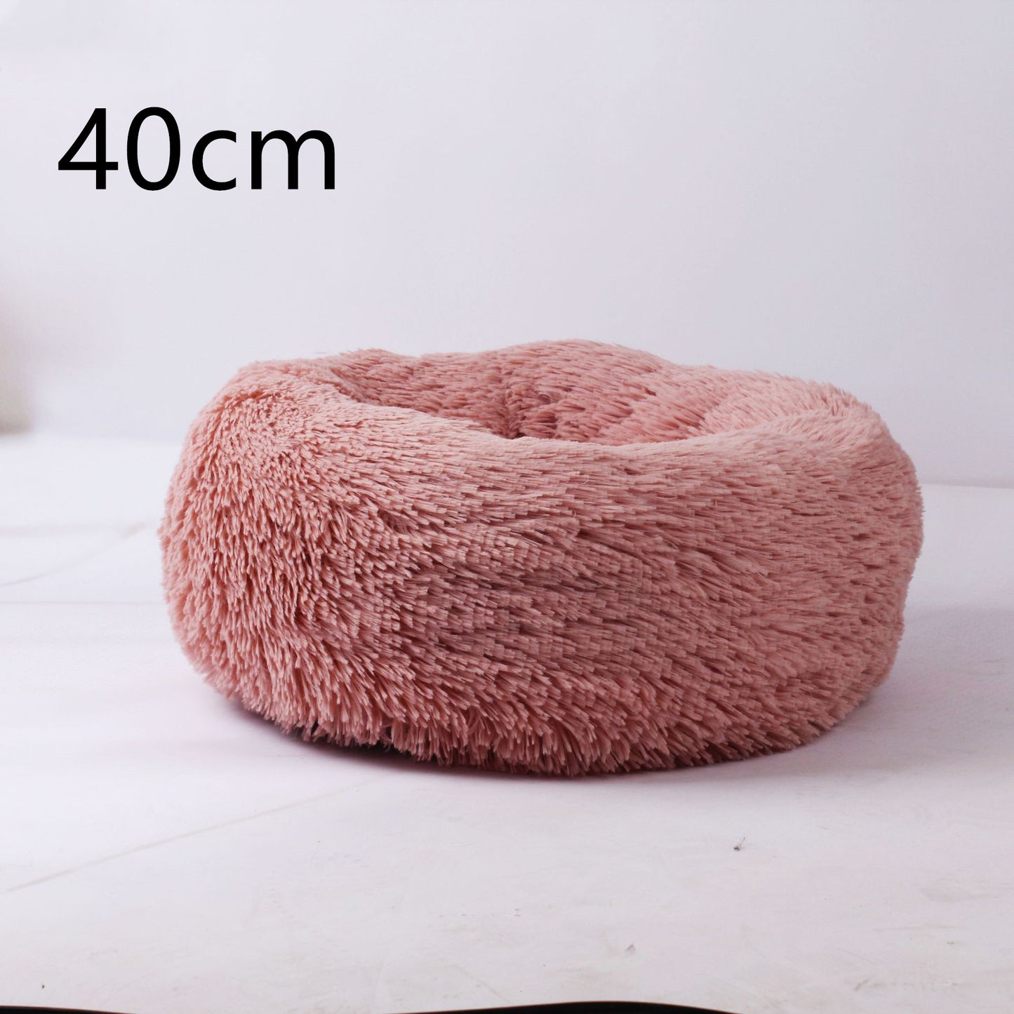 Cotton Pet Bed Winter Warm Sleeping Bed For Dogs Kennel Dog Round Cat Long Plush Puppy Cushion Mat Portable Cat Supplies