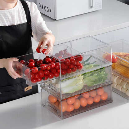 Refrigerator Fresh-keeping Freezer Storage Box Drawer Kitchen Storage Food Food Arrangement Storage Artifact Egg Box