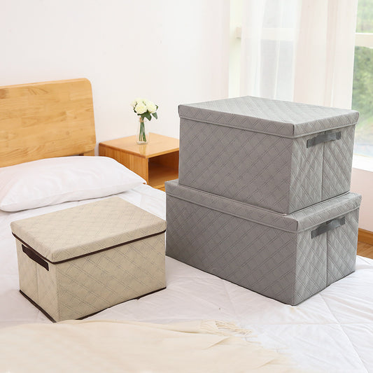 Thickened Non-woven Diamond Lattice Portable Quilt Storage Bag