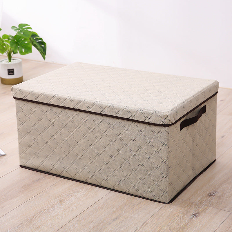 Thickened Non-woven Diamond Lattice Portable Quilt Storage Bag