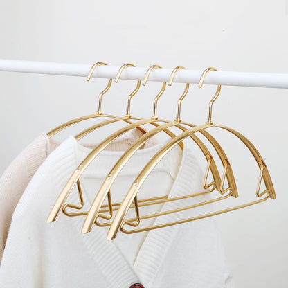 Space Aluminum Alloy Household No-Shoulder Marks Hangers Wide Shoulder Clothes Hanging Clothes Racks No Shoulder Marks Can Not Afford Bag Hook Hangers