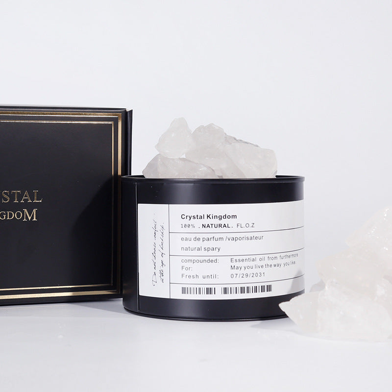 Volcanic Stone Crystal Diffused Stone Essential Oil Fire-free aromatherapy Tin Can Decoration Gift Box Home Bedroom Fragrance Vibrato With The Same Paragraph