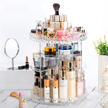 Rotatable Cosmetic Rack Jewelry Storage Box