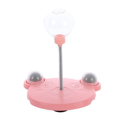 Pet Feeder Cat Toy Pets Leaking Food Ball Self-Playing Tumbler Funny Swing Feeder Puzzle Toys Playing Training Dispenser Bowl