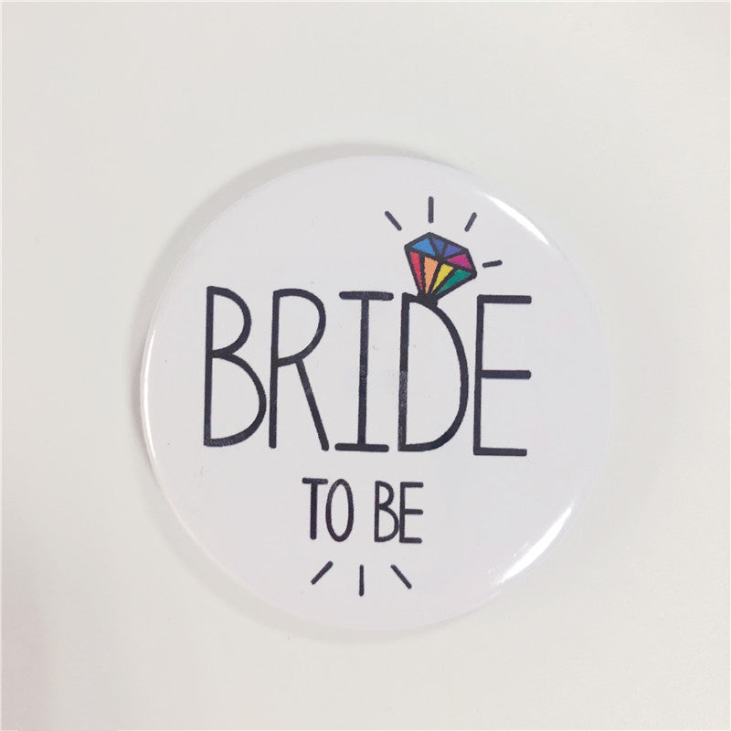 Team Bride To Be Bride Bridesmaid Shoulder Strap Badge Tattoo Sticker