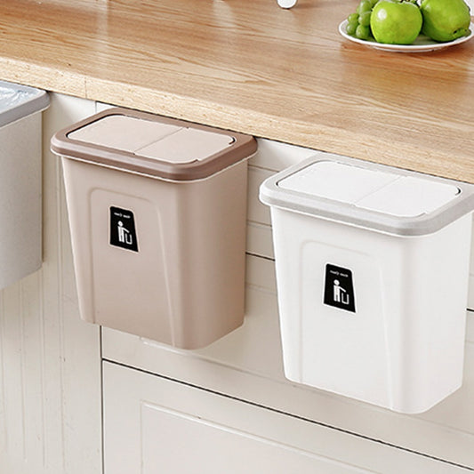 Wall-mounted trash can