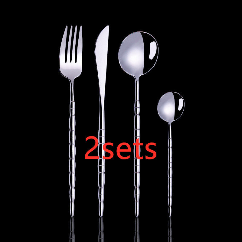 Stainless steel cutlery western tableware steak cutlery spoon