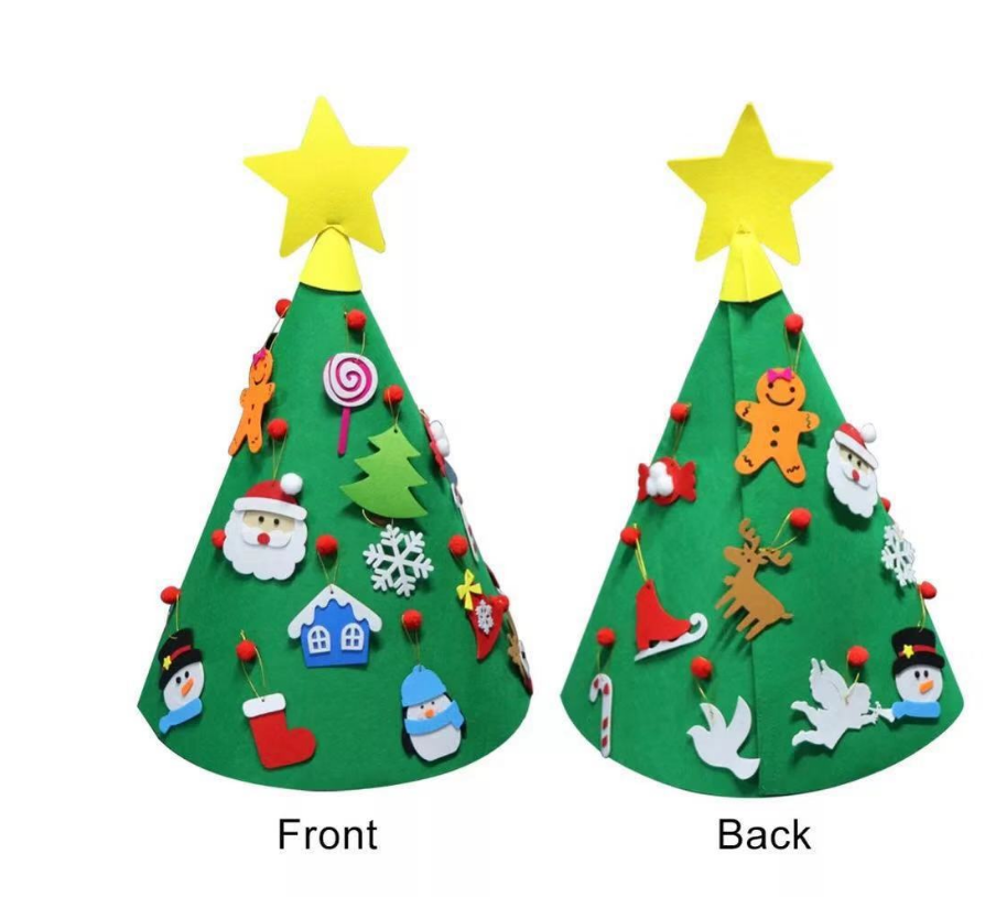 Felt Christmas Tree Three-dimensional Christmas Tree Pendant Children's Puzzle Handmade DIY