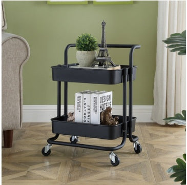 Simple Kitchen Organizer Shelf Living Room Storage Trolley