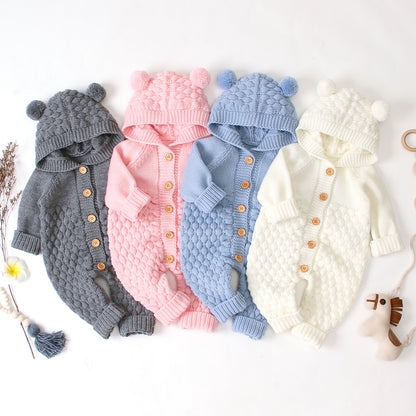 Baby knitted jumpsuit