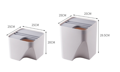 Kitchen Trash Can Recycle Bin Stacked Sorting Trash Bin Household Dry And Wet Separation Waste Bin Rubbish Bin for Bathroom