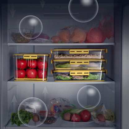 Refrigerator Storage Box Transparent Food Grade PET Plastic Storage Box