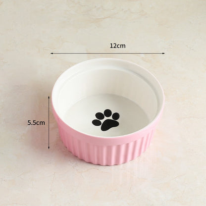 Protect cervical spine cat food bowl cat food bowl pet bowl