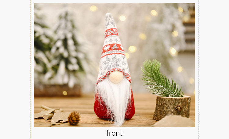 Christmas Decorations Forest Elderly Doll Ornaments