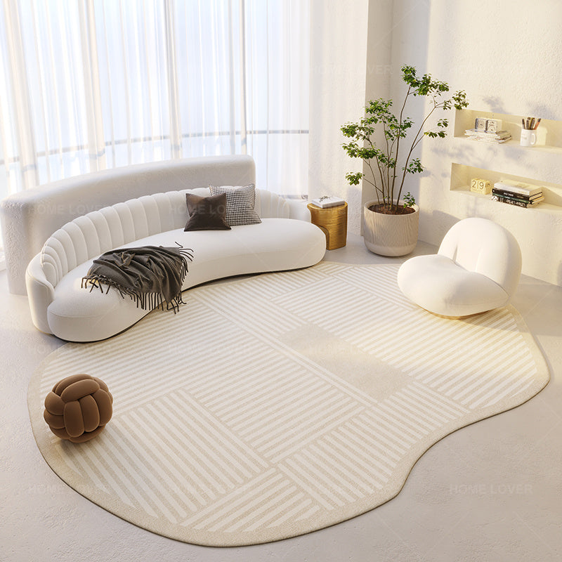 Irregular Shaped Simple Bedroom Household Carpet