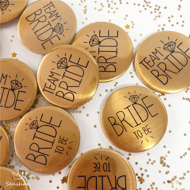 Bride Badge Bride To Be Tinplate Badge Teambride Keychain Bachelor Party