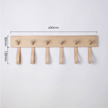 Creative Wall Decoration Of Solid Wood Clothes Hooks