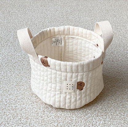 Children's Cotton Toy Organiser Storage Basket