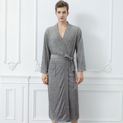 Four Seasons Towel Bathrobe Japanese And Korean Men's Bathrobe Beauty Salon Hotel Same Style Couple Cross-border