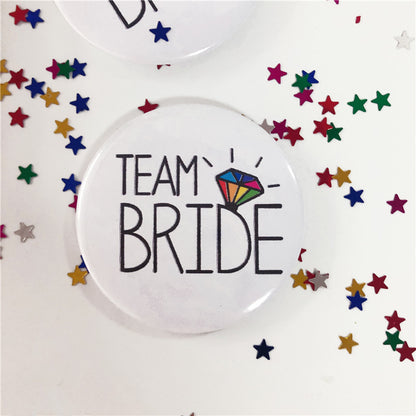 Team Bride To Be Bride Bridesmaid Shoulder Strap Badge Tattoo Sticker