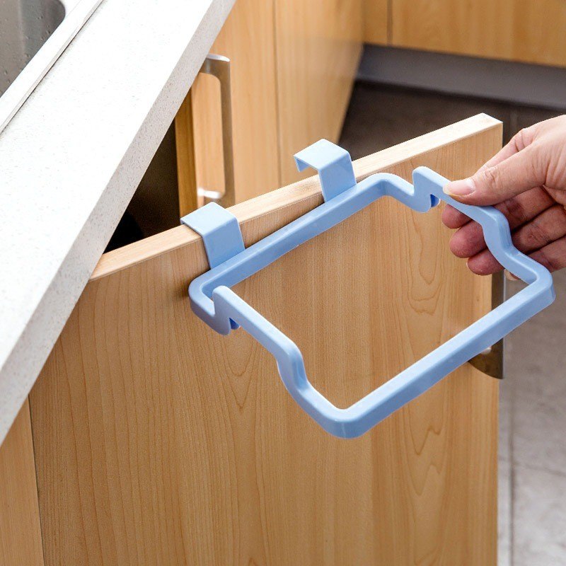 Eco-Friendly Kitchen Door Back Hanging Style Cabinet Stand Trash Garbage Bags Support Holder