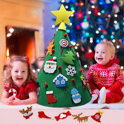 Felt Christmas Tree Three-dimensional Christmas Tree Pendant Children's Puzzle Handmade DIY