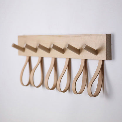 Creative Wall Decoration Of Solid Wood Clothes Hooks