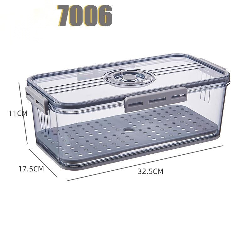 Refrigerator Storage Box Transparent Food Grade PET Plastic Storage Box