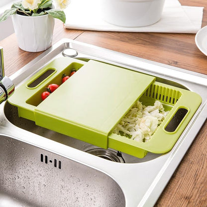 Multifunction Kitchen Chopping Blocks Sinks Drain Basket Cutting Board Vegetable Meat Tools Kitchen Accessories Chopping Board