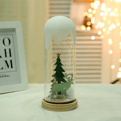 Christmas Gift Ornaments Creative Hanging Frost Christmas Tree Glass Cover