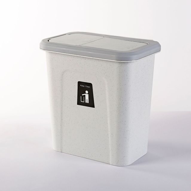 Wall-mounted trash can