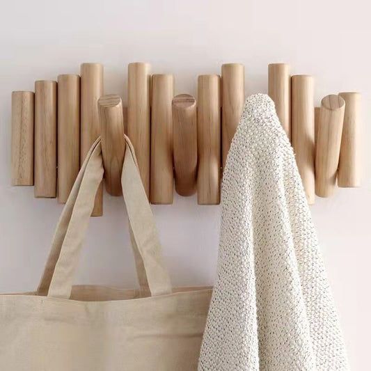 Nail Free Hook Solid Wood Hangers