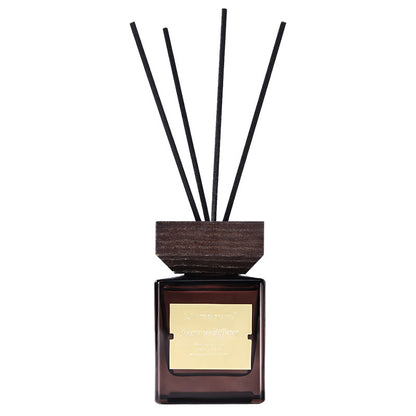 Hotel Fragrance Wooden Lid Rattan Reed Diffuser Essential Oil