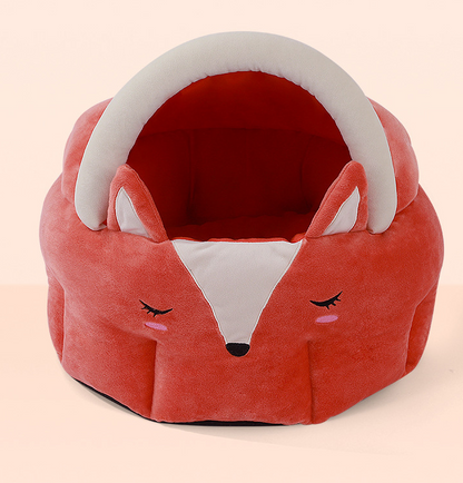 Funny Fox Shape Pet Cat Bed House Cozy Dog Cat Mat Bed Warm Durable Portable Pet Basket Kennel Dog Cushion Cat Supplies