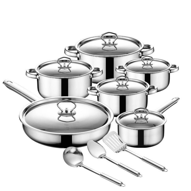 Stainless Steel Cookware Set Thick Kitchen Utensils