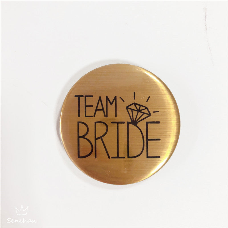 Bride Badge Bride To Be Tinplate Badge Teambride Keychain Bachelor Party