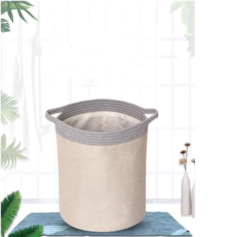 Nordic Style Cloth Laundry Storage Bucket Bathroom Laundry Basket