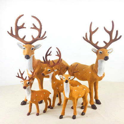 Christmas deer simulation elk Christmas window layout props desktop ornaments deer Christmas decorations