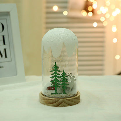 Christmas Gift Ornaments Creative Hanging Frost Christmas Tree Glass Cover