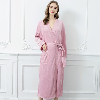 Four Seasons Towel Bathrobe Japanese And Korean Men's Bathrobe Beauty Salon Hotel Same Style Couple Cross-border